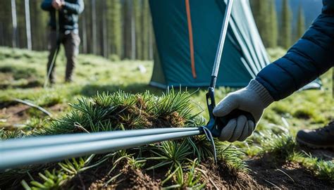 securing tent guy lines